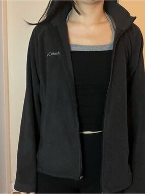 Columbia Black Full-Zip Fleece Jacket